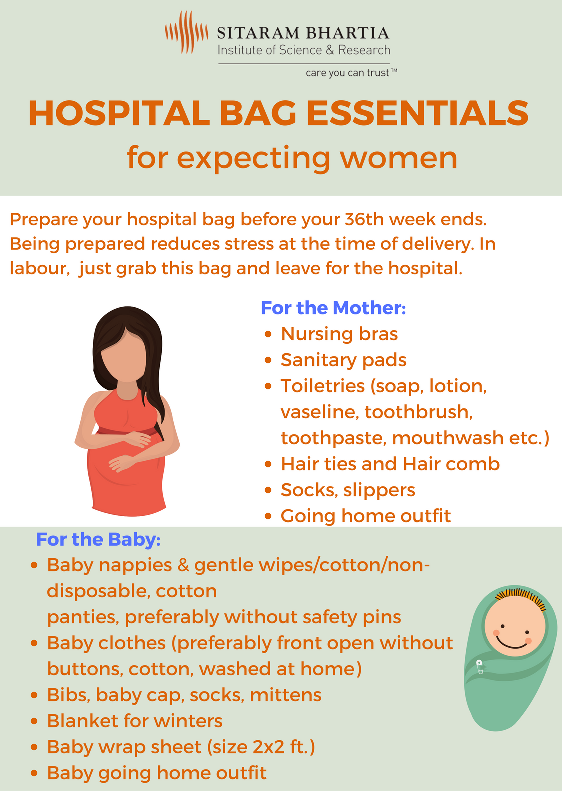 Hospital Maternity Bag Checklist