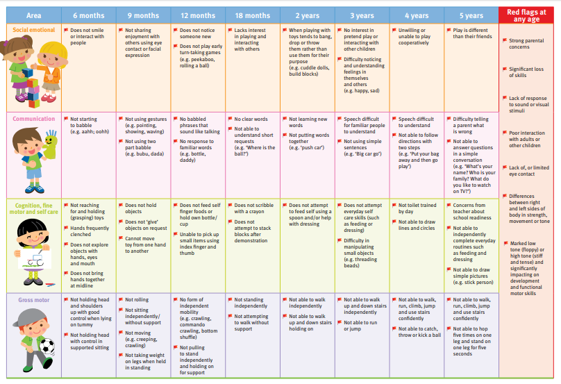Cdc Developmental Norms Chart