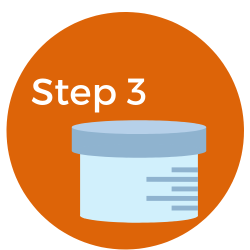 step 3 sample collection for in vitro fertilisation