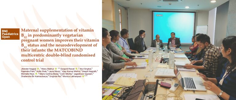 global maternal and child health research team conducting clinical trial in India