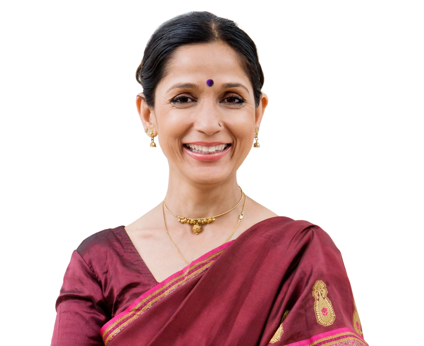Woman ready for a preventive health check-up